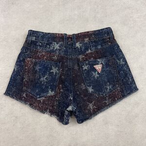 Guess Blue and Red Jean Shorts
